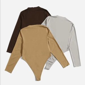 3 pc SHEIN lettuce trimmed/unfinished hem women’s bodysuits